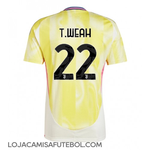 Camisa de Futebol Juventus Timothy Weah #22 Equipamento Secundário 2024-25 Manga Curta